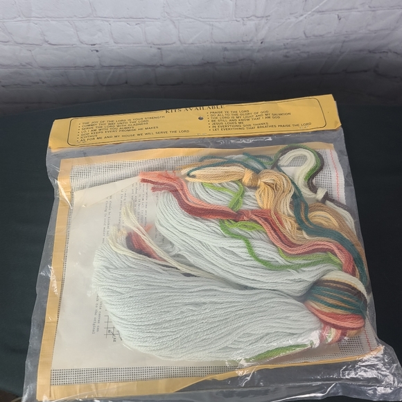 Patterns for life. Scripture in needlepoint. Psalm 46:10 8" X 10" - Picture 6 of 9